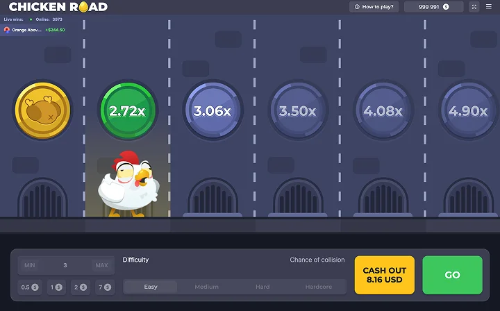 Chicken Road spelprocess